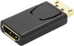 Premiumcord Displayport į Hdmi adapteris Full Hd 1080p Displayport 1.1a Hdmi 1.3 paauksuotos jungtys juodos spalvos