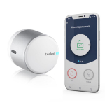 Tedee Smart Lock GO2 su lengvu montavimu bet kurioms durims su Home ir Google Home palaikymu Sidabrinė