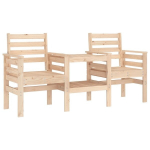 Dvivietis sodo suoliukas，Sodo suolas，Lauko suoliukas su staliuku, pu&scaron;ies medienos masyvas CFE6671780