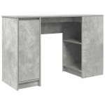 Ra&scaron;omasis stalas，Biuro stalas，Kompiuterio stalas, betono pilkas, 120x42x76 cm, apdirbta mediena CFE1287188