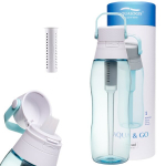 &bdquo;Aqualogis Aqua&Go&ldquo; vandens buteliukas su filtru &ndash; 750 ml, dangaus mėlynumas