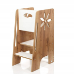 Montessori virtuvės bok&scaron;telis, rudas - baltas