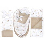 Kūdikio lizdelis su priedais, smėlio spalvos