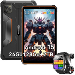 Plan&scaron;etinis kompiuteris Blackview Active 5 2025 8.68" 90 Hz, Android 15, 24 GB + 128 GB/SD 2x, 6600 mAh Oranžinė + W60