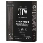 Vyri&scaron;ki plaukų dažai American Crew Precision Blend Hair Color 3x40 ml 2/3 Dark