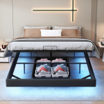Lova Signal,lovos rėmas su LED ap&scaron;vietimu, 160*200 cm