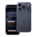 Korpusas - ĮSPĖJIMAS - iPhone 17 Pro - Mink&scaron;tas silikonas - Kameros apsauga - Skaidrus