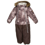 Huppa Vaikų žieminis kombinezonas DEVON 1, beige pattern/ brown