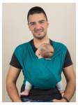 Vaikjuostė Isara Stretchy Wrap, Teal Green