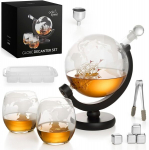 Oak & Steel &ndash; &bdquo;Globe&ldquo; viskio dekanteris