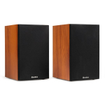 &bdquo;Audizio KS02&ldquo; aktyvių lentyninių garsiakalbių komplektas, 80 W, BT, mediena