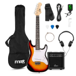 Max GigKit Junior 3/4 dydžio elektrinės gitaros rinkinys, sunburst