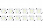 Dexnump B0CRDPPZ48 įleidžiami LED &scaron;viestuvai, 12 vnt.