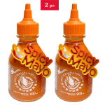 Vegetari&scaron;kas a&scaron;trus Sriracha kar&scaron;tas padažas su majonezu, Vegetarian Spice Mayo, Flying Goose Brand, 2x200ml.