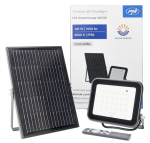 100W LED prožektorius su saulės panele ir 10000 mAh ličio akumuliatoriumi | Nuotolinio valdymo pultas
