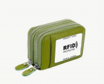 Piniginė su RFID apsauga, Žalia