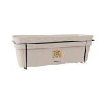 Stefanplast balkono komplektas 2168400 50x18x17cm, baltas, metalinis laikiklis, vandens talpa, 9.5l, 100% perdirbamas