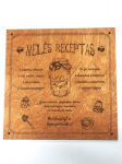 Graviruota medinė lentelė "Meilės receptas", 26 x 26cm