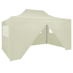 Sulankstoma pop up palapinė su 4 sienomis, 3x4 m, ruda