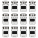 Stikliniai indai su lipdukais, 12 vnt., 300 ml,