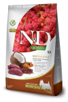 Farmina N&D Quinoa Dog Skin&Coat Adult Mini su elniena ir kokosu, 2.5 kg, Native