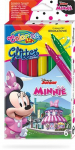 Nuplaunami flomasteriai su blizgučiais Colorino Disney Junior Minnie, 6 spalvos