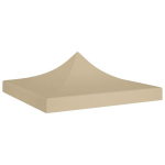 Proginės palapinės stogas, smėlio spalvos, 3x3m, 270 g/m&sup2;