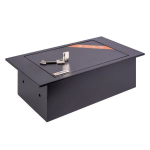 Grindinis seifas Brihard 13x39x21 cm juodas