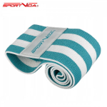 Pasiprie&scaron;inimo guma SportVida Fitness & Crossfit Hip Band, 40x7.6 cm, &scaron;viesiai mėlyna