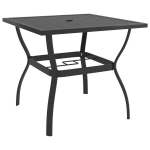 Sodo stalas, 81,5x81,5x72 cm, pilkas