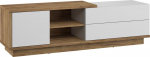 TV staliukas Meblocross Hybrid Hyb-21 1D2S, &scaron;viesiai rudas/baltas