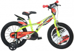 Vaiki&scaron;kas dviratis Dino Bikes 16", 163GLN, geltonas