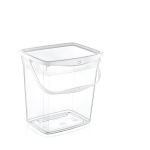 Plastikinis permatomas indas 23 x 24 cm, 6 l