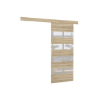 Durys ni&scaron;ai ADRK Furniture Milou 96, baltos/ąžuolo spalvos