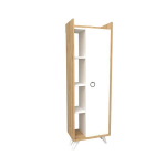 Auk&scaron;ta vonios spintelė Kalune Design 835, &scaron;viesiai ruda/balta