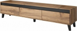 TV staliukas Cama Meble Nord, 185x38x42 cm, ruda