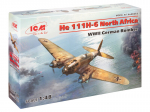 Klijuojamas Modelis ICM 48265 German He 111H-6 North Africa 1/48