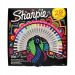 Permanentinių žymeklių rinkinys Peacock Sharpie, 28 sp.