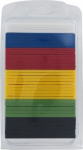 Kai&scaron;čiai plastikiniai 50vnt. 100x30mm (1,2,3,4,5,6mm) Triuso (KUSET)
