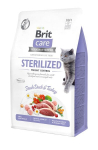 Brit Care Cat Grain-Free Sterilized Weight Control su antiena ir kalakutiena, 0,4 kg