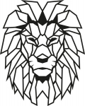 Metalinė sienų dekoracija Lion, 40x50 cm