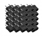AC adapteris/perėjimas i&scaron; US į EU(2.5/250V, 10A, 40x35x14mm, 10g) - 25 vienetai