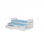 Vaiki&scaron;ka lova ADRK Furniture Tomi 180x80, balta