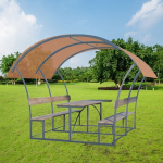 Pavėsinė Sachara 2 m uždengtas tik stogas, bronzinė danga