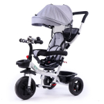 Triratukas/vežimukas Ecotoys, pilkas