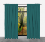 Paruo&scaron;tos užtemdytos užuolaidos ARCTIC ant juostos, 140x250, ZART-05 Tamsiai turkio spalvos