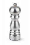 Peugeot pipirų malūnėlis, 18 cm, sidabrinis
