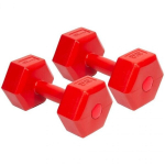 Svarmenų rinkinys Eb Fit, 2 x 3 kg, raudoni