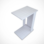 &Scaron;oninis staliukas Kalune Design Pasific C Sehpa, baltas/pilkas