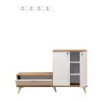 Prie&scaron;kambario komplektas Kalune Design Evva, baltas/rudas
